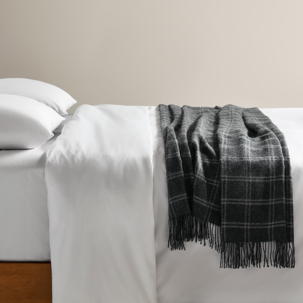 Alpaca Windowpane Throw Blanket - Last Call