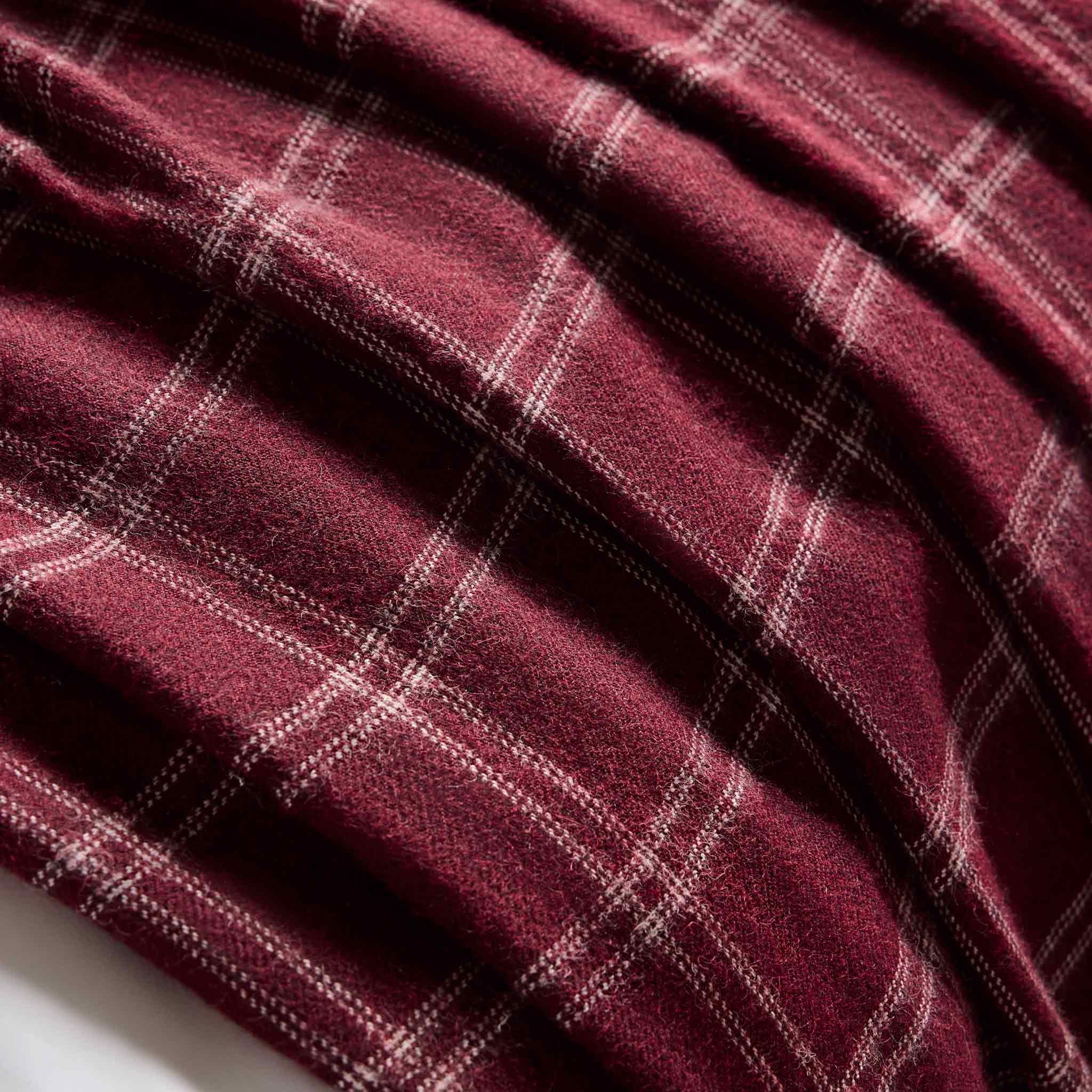 Alpaca Windowpane Throw Blanket - Last Call