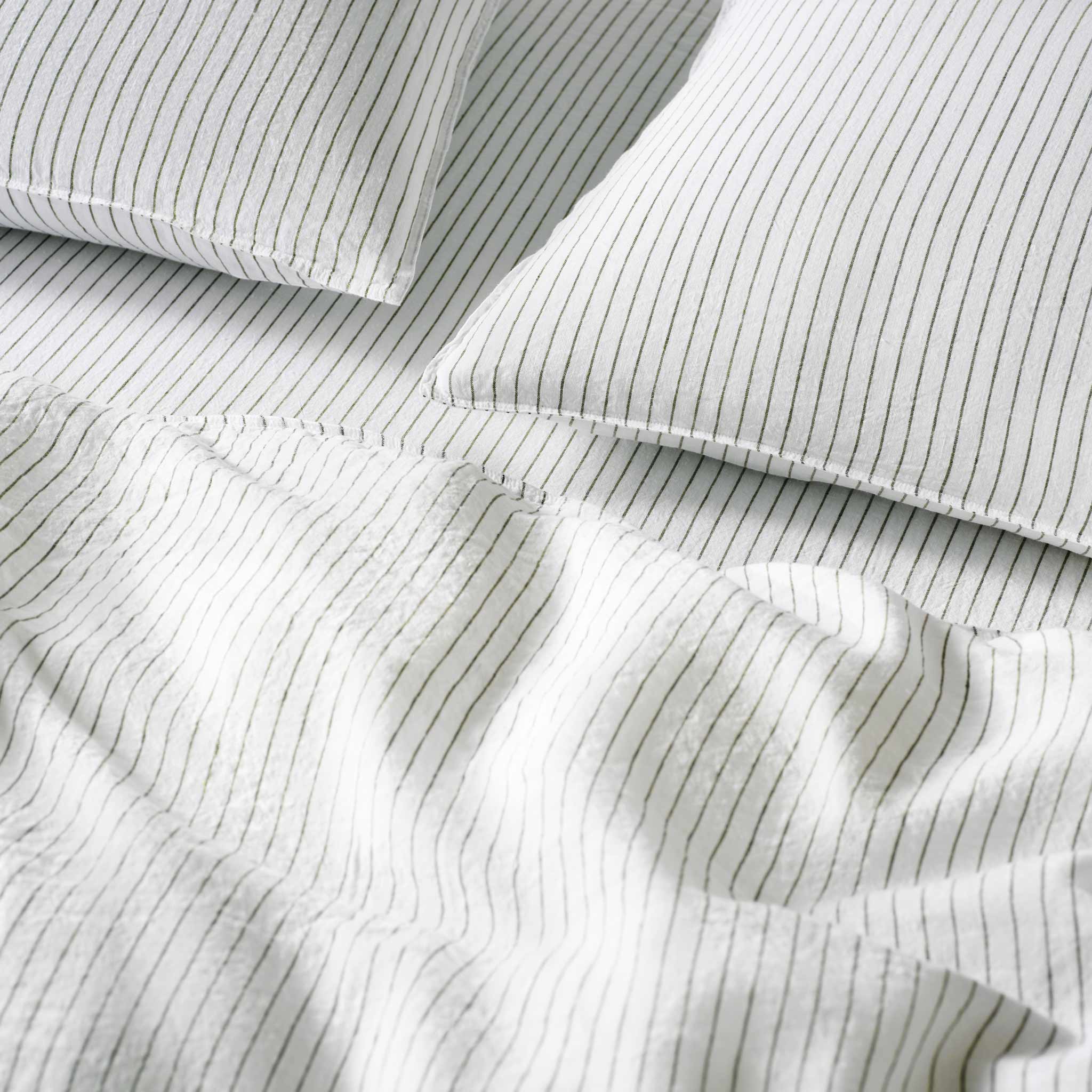 Set of 2 Washed European Linen Core Sheet Set Bundle