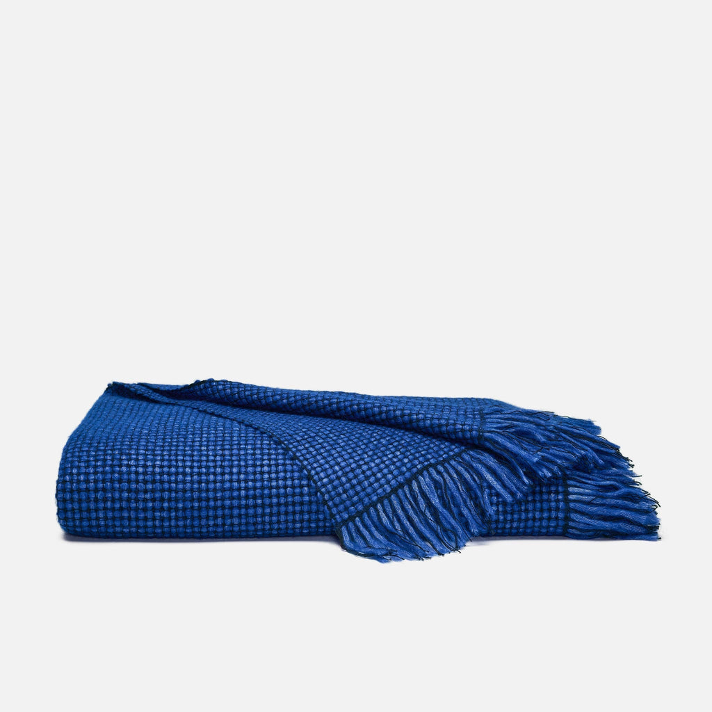 Alpaca Windowpane Throw Blanket - Last Call