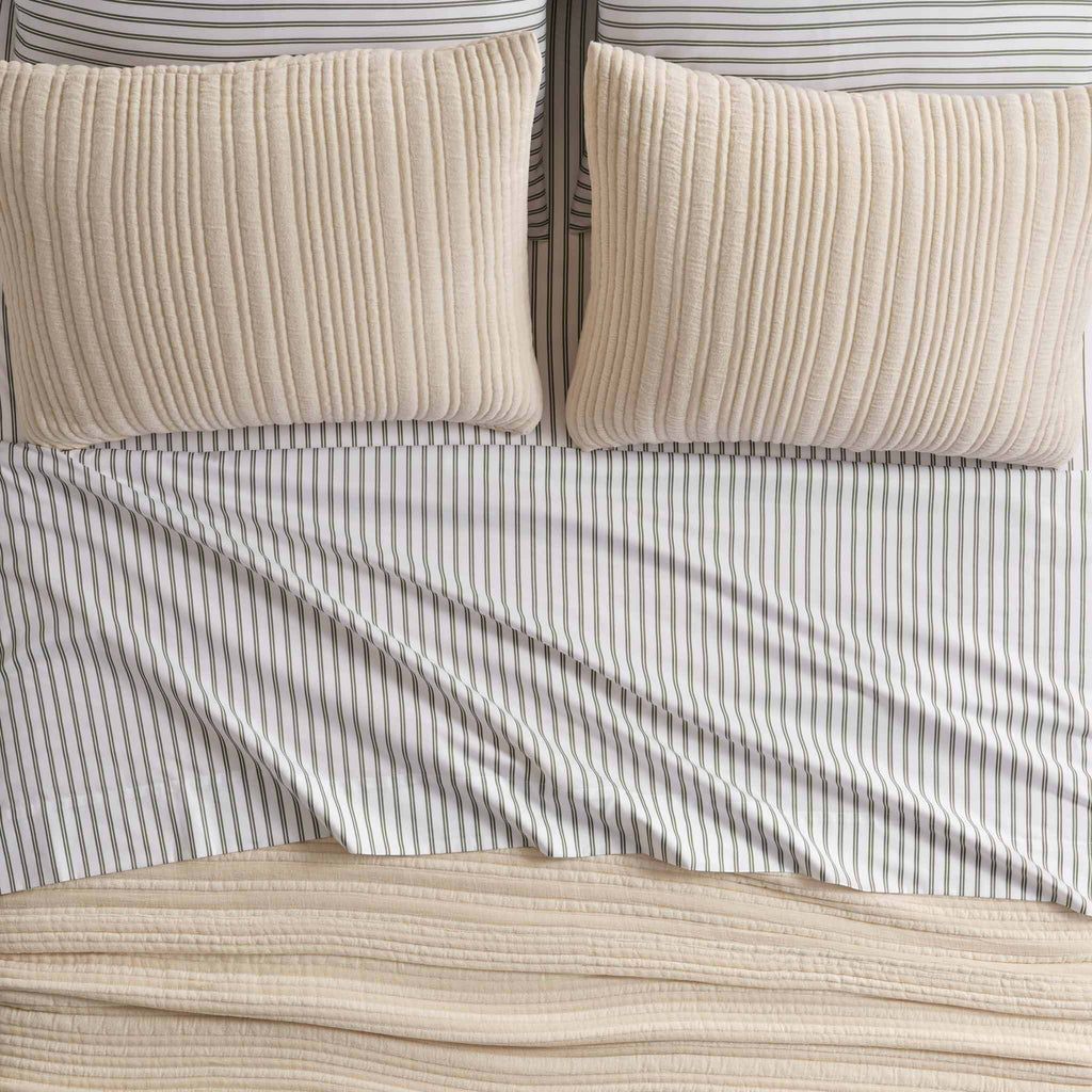 Cozy Ribbed Quilted Shams - Last Call