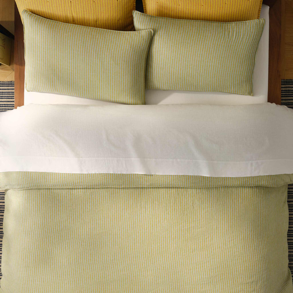 Set of 2 Washed European Linen Core Sheet Set Bundle