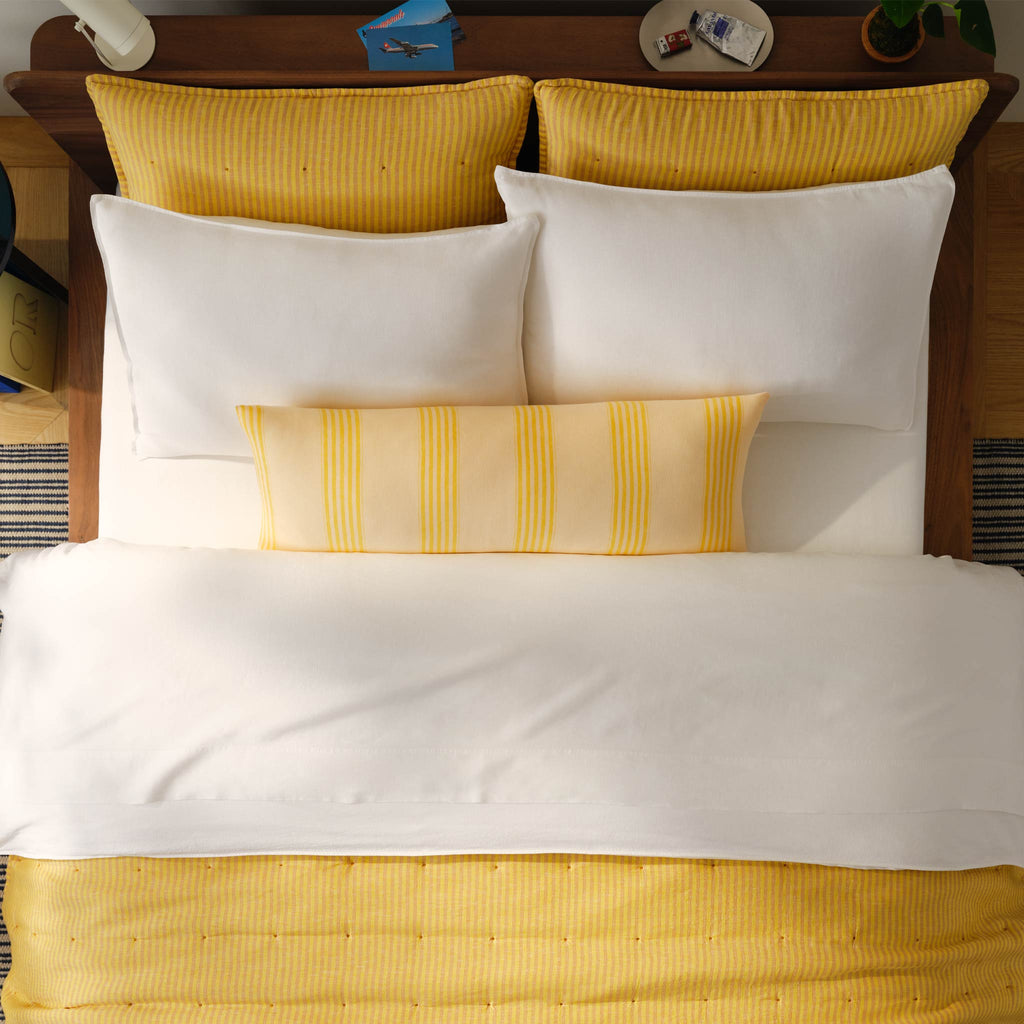 Set of 2 Washed European Linen Core Sheet Set Bundle