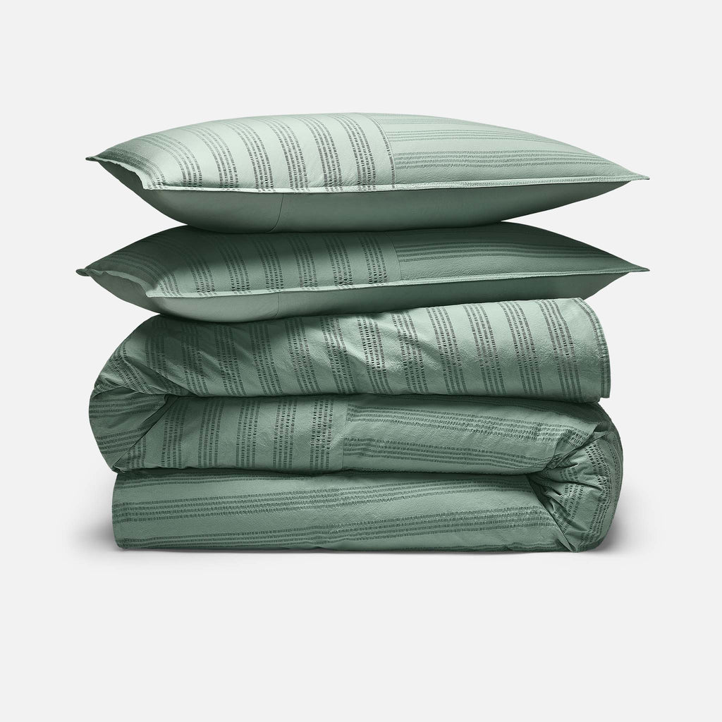 Seersucker Classic Percale Duvet Set