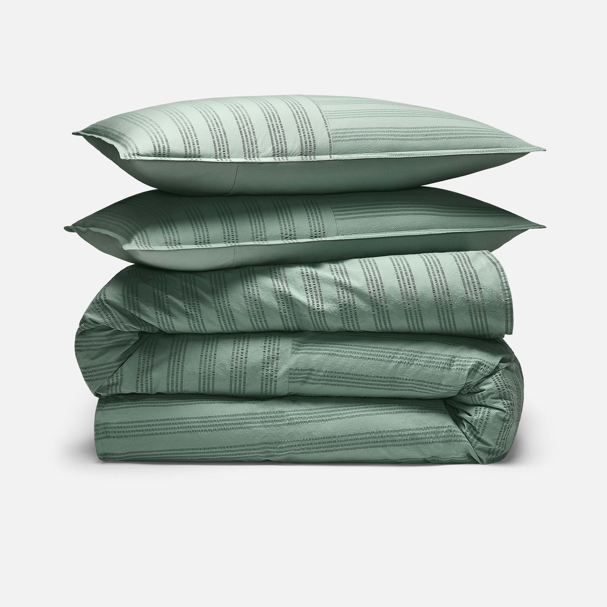 Seersucker Classic Percale Duvet Set