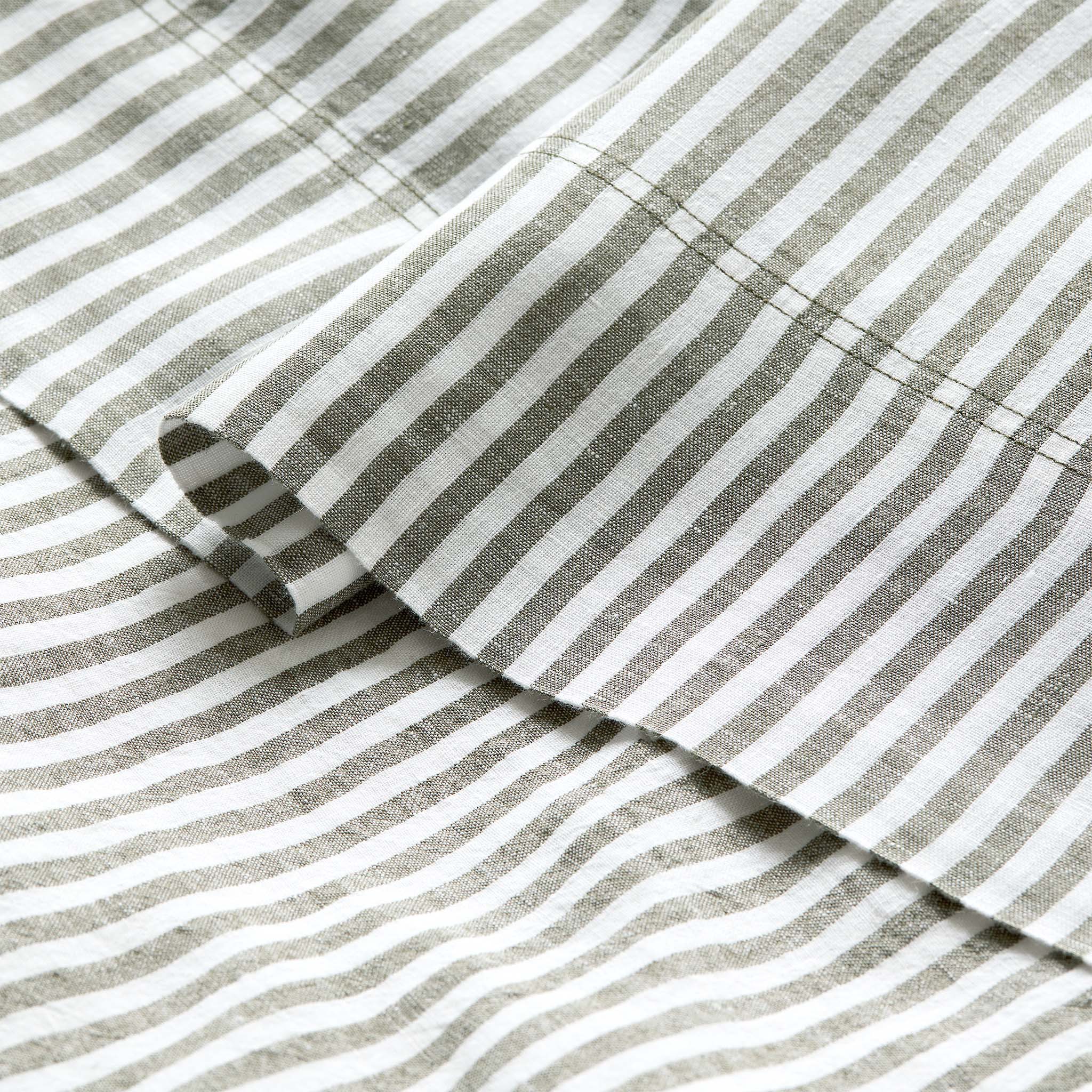 Set of 2 Washed European Linen Core Sheet Set Bundle